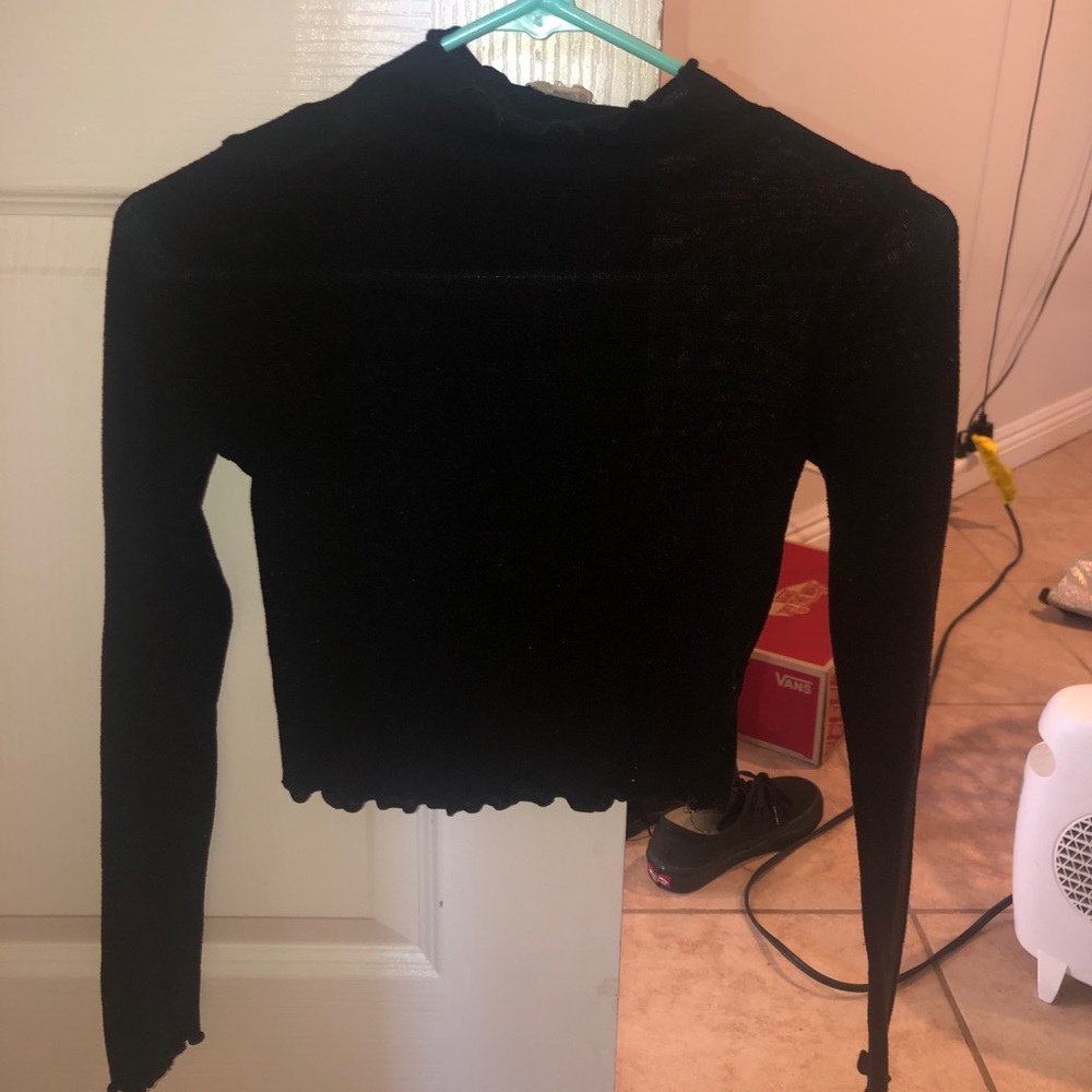 See through crop top